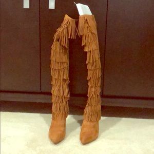 Steve Madden Fringe Over the knee boot